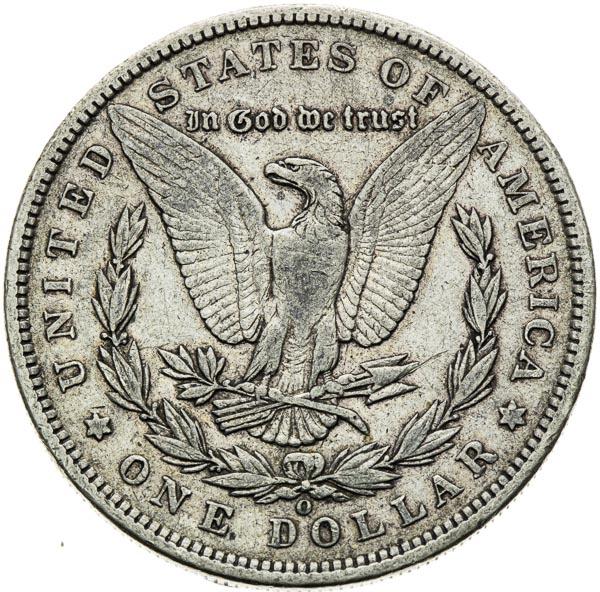Morgan Dollar 1896 O - back