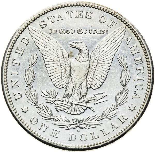Morgan Dollar 1898 S - back