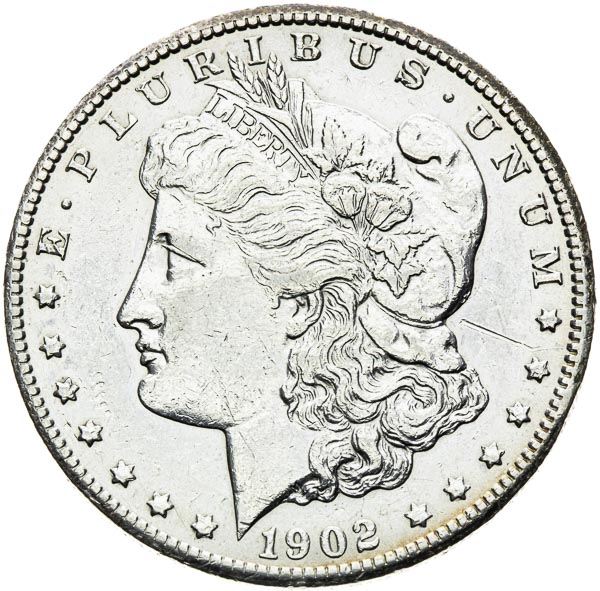 Morgan Dolar 1902 S - front