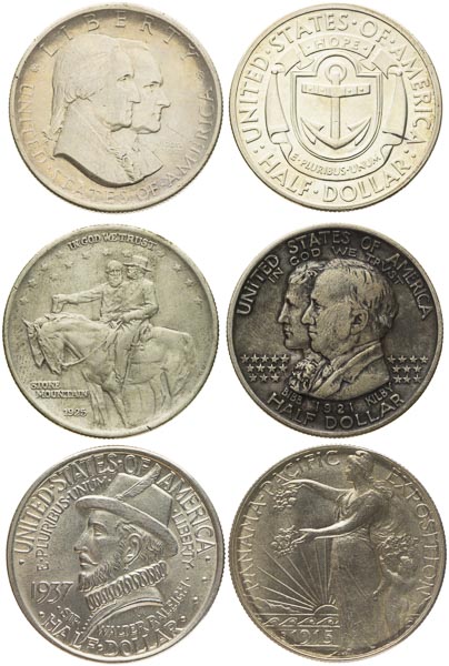 50 cent / Half dollar (6 pcs) - front