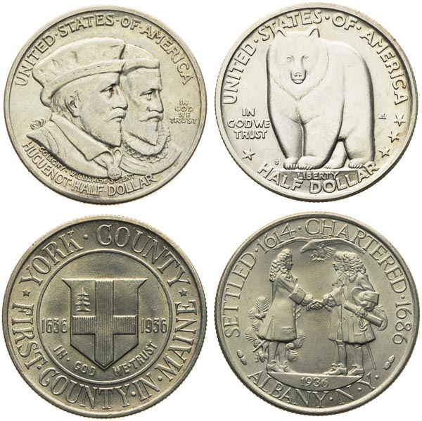 50 cent / Half dollar (4 pcs) - front