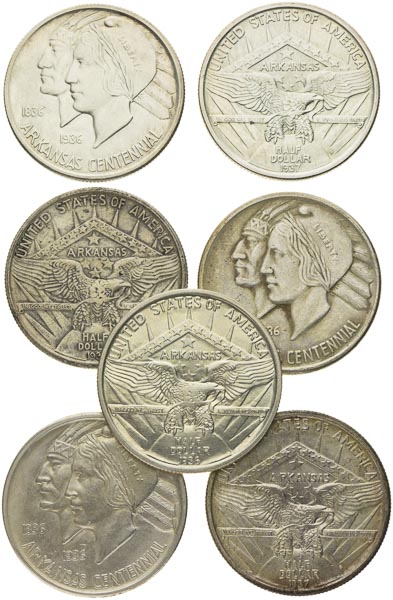 50 cent / Half dollar (7 pcs) - front