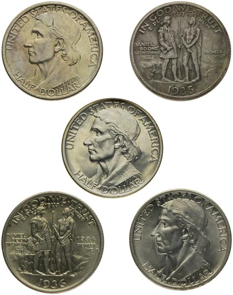 50 cent / Half dollar (5 pcs) - front