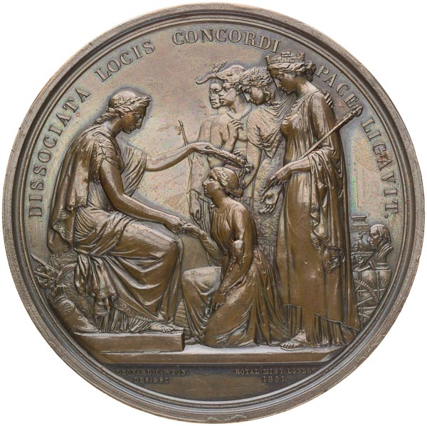 Medal 1851 - back