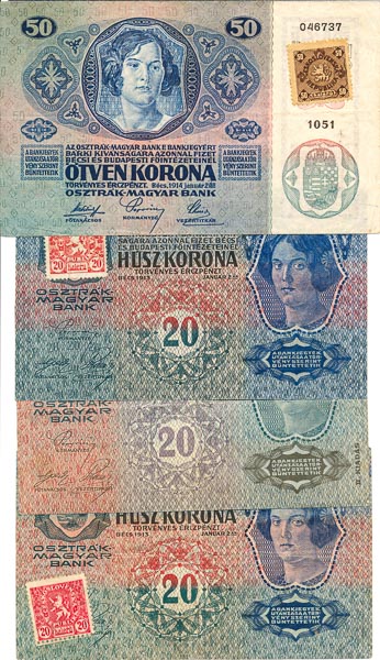 Lot of banknotes (8 pcs) - back