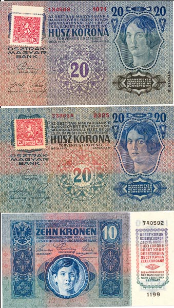 Lot of banknotes (6 pcs) - back