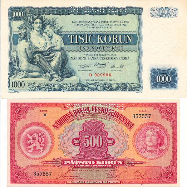Lot of banknotes (2 pcs) - front