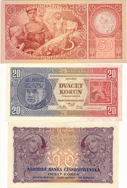 Lot of banknotes (3 pcs) - back