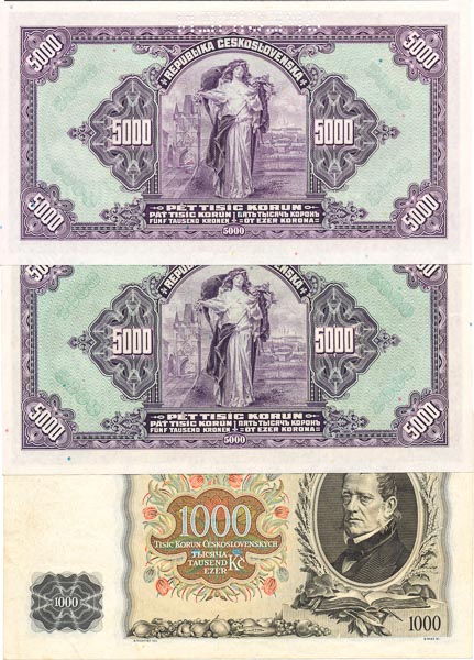 Lot of banknotes (3 pcs) - back