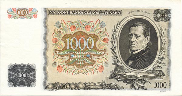 1000 Koruna 1934 C - back