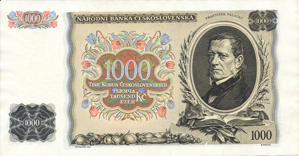 1000 Koruna 1934 A - back