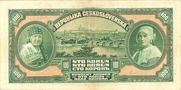 100 Koruna 1920 I - back