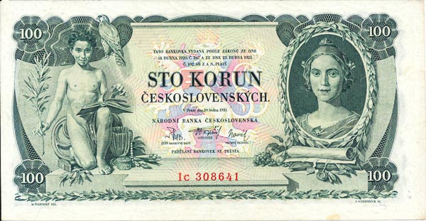 100 Koruna 1931 Ic - front
