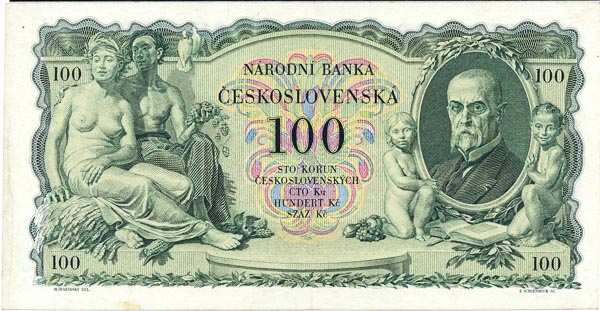 100 Koruna 1931 Ic - back