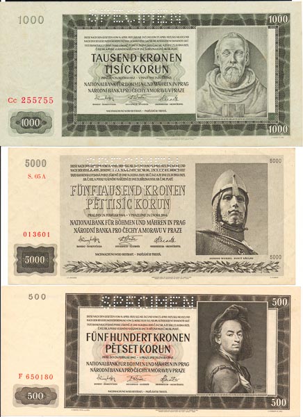Lot of banknotes (3 pcs) - front
