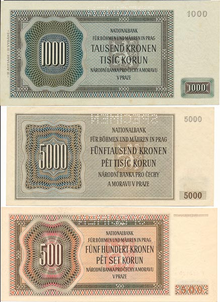 Lot of banknotes (3 pcs) - back