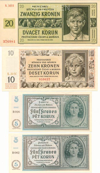 Lot of banknotes (7 pcs) - back