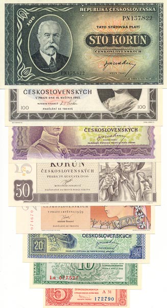 Lot of banknotes (8 pcs) - front