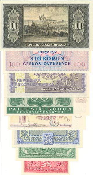 Lot of banknotes (8 pcs) - back