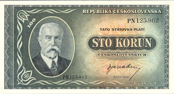 100 Koruna 1945 PN - front