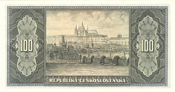 100 Koruna 1945 PN - back