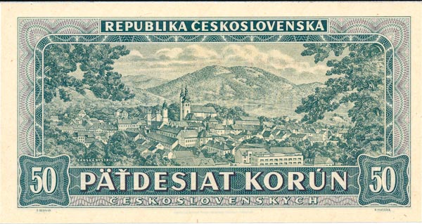 50 Koruna 1948 A 44 - back