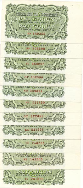 Lot of banknotes (25 pcs) - front