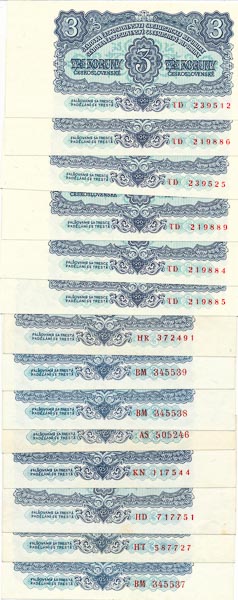 Lot of banknotes (25 pcs) - back