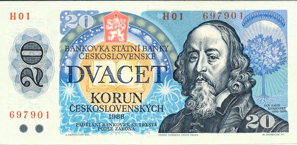 20 Koruna 1988 H 01 - front