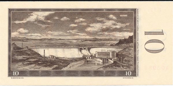 10 Koruna 1960 E 17 - back