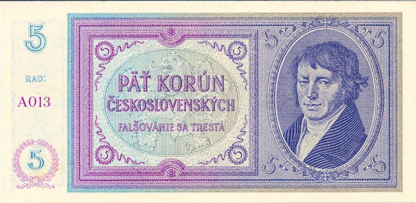 5 Koruna (1938) A 013 - front