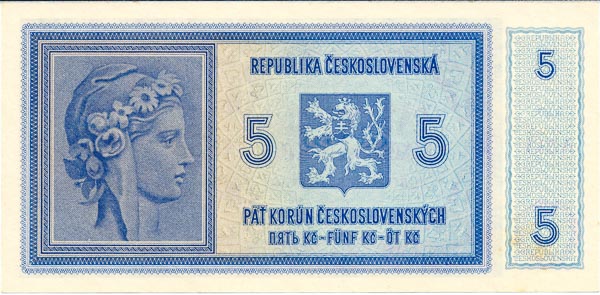 5 Koruna (1938) A 013 - back