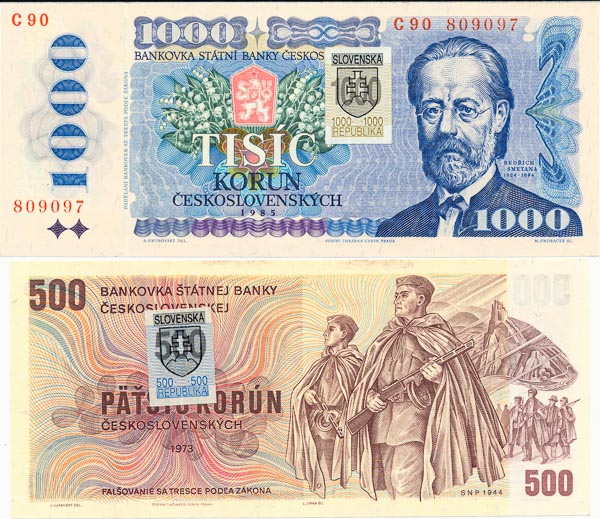 Lot of banknotes (4 pcs) - front