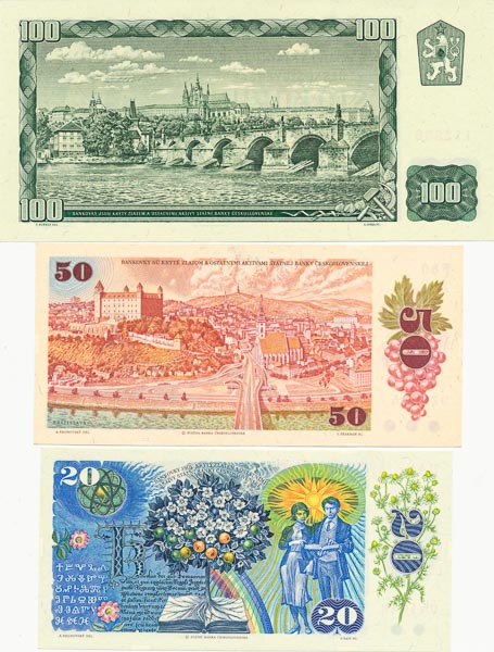 Lot of banknotes (3 pcs) - back