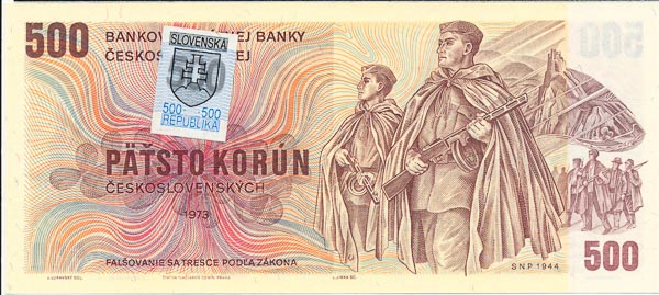 500 Koruna 1973/1993 U 48 - front