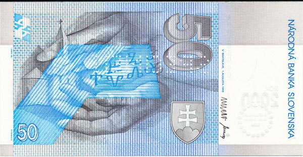 50 Sk 1993 A (bankovní vzor) - revers