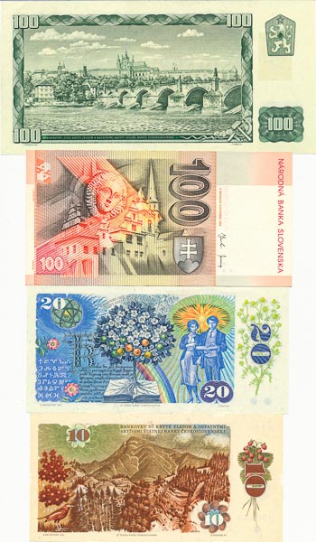 Lot bankovek (4 ks) - revers
