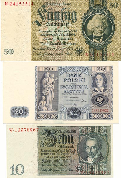Lot of banknotes (3 pcs) - front