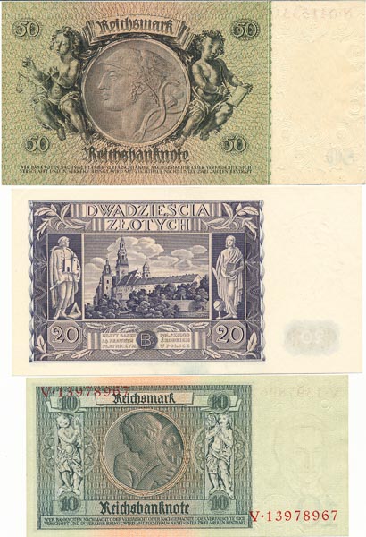 Lot of banknotes (3 pcs) - back