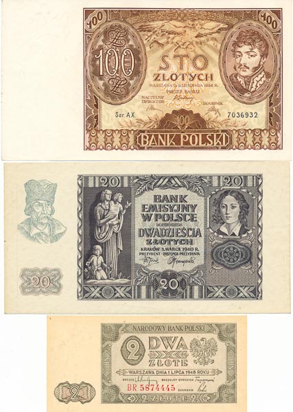 Lot of banknotes (3 pcs) - front