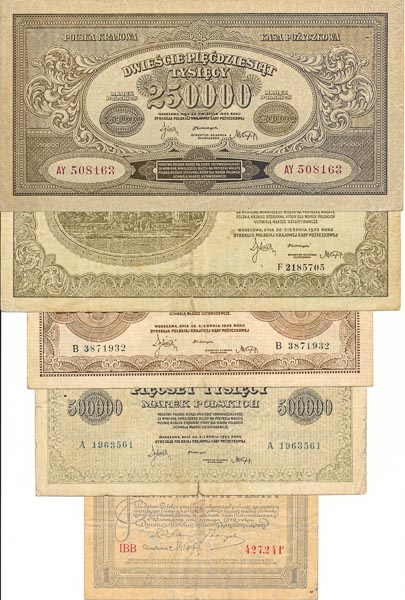 Lot of banknotes (8 pcs) - back