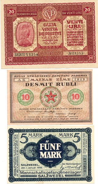Lot of banknotes (3 pcs) - front