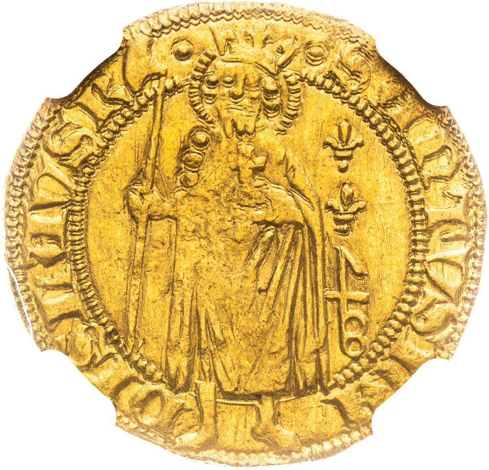 Goldgulden (1360-1375) - back