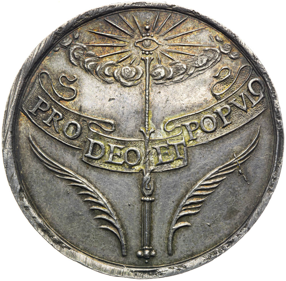 Silver medal 1653 - back