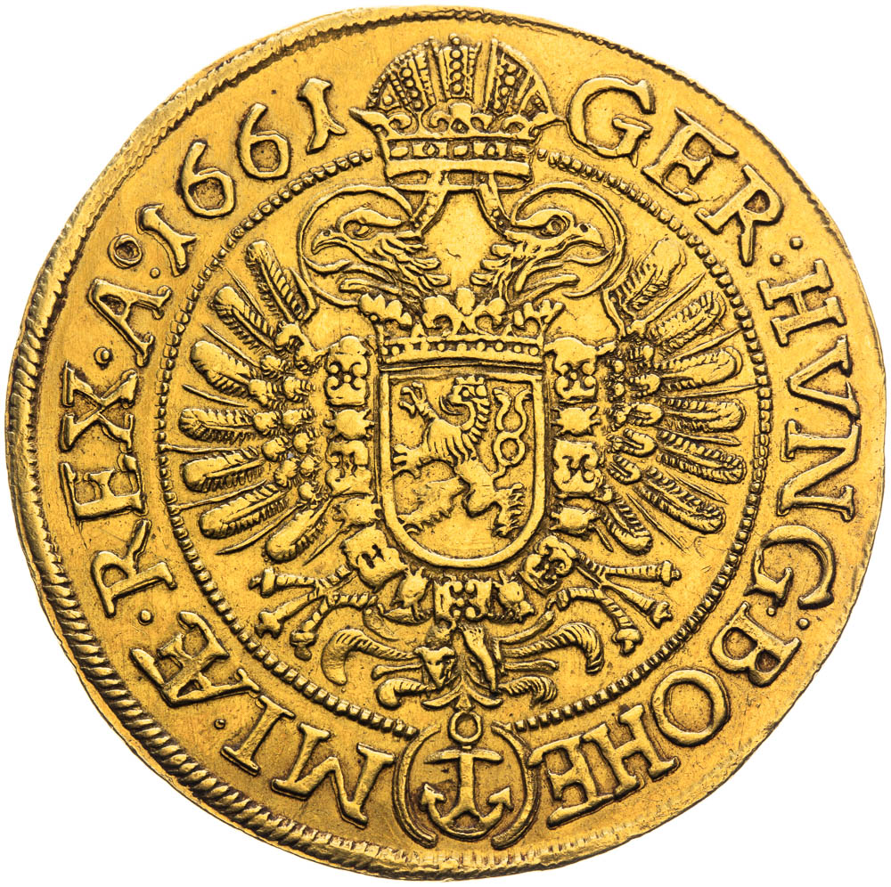 10 Ducats 1661 - back