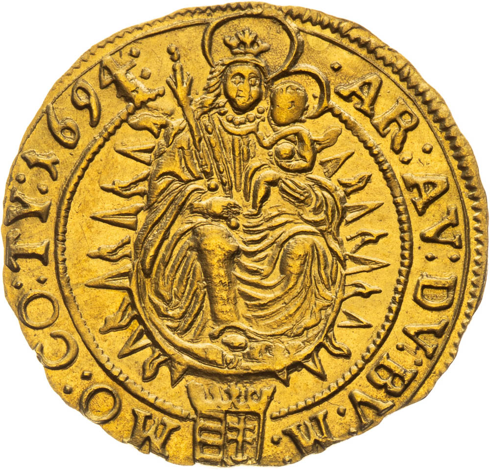 Ducat 1694 - back
