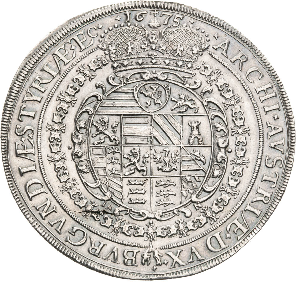 2 Thaler 1675 - back