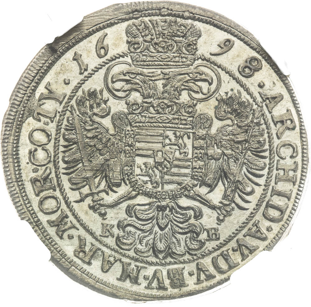 1/2 Thaler 1698 - back