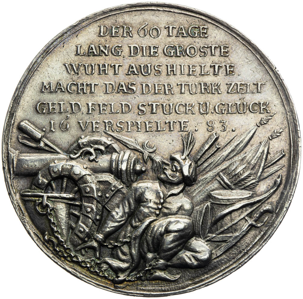 Silver medal 1683 - back