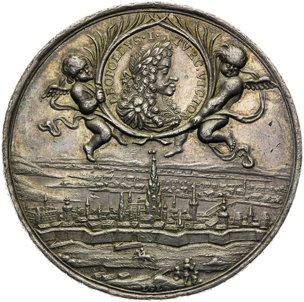 Silver medal 1685 - front